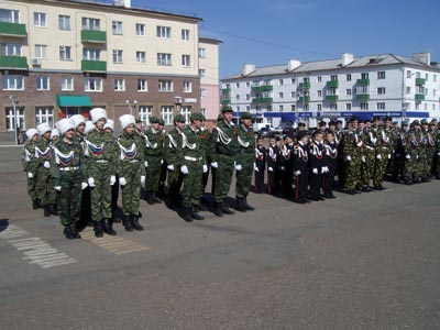 1 тур городского смотра строя и песни