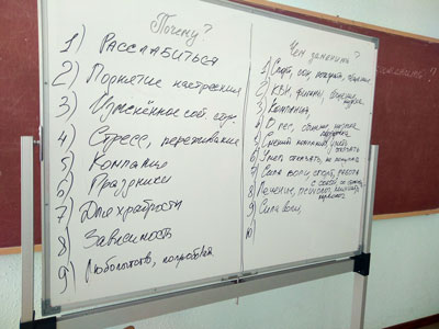 Скажем нет вредным привычкам