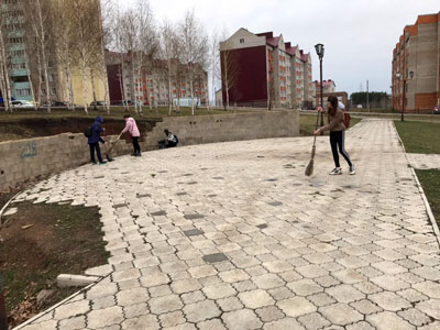 Подготовка Парка Коммунальников к отдыху горожан