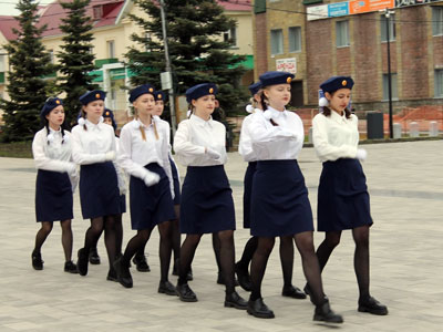 Первый этап городского патриотического смотра-конкурса Равнение на знамена