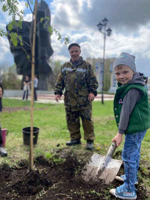 Приборка в парке Победы