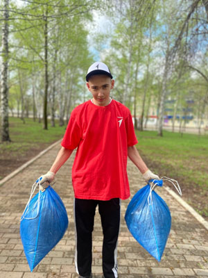 Приборка в парке Победы