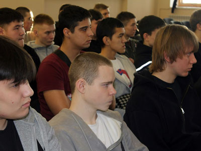 Встреча с военкомом города