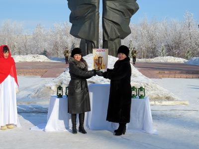 Митинг, посвященный вручению капсулы Победы