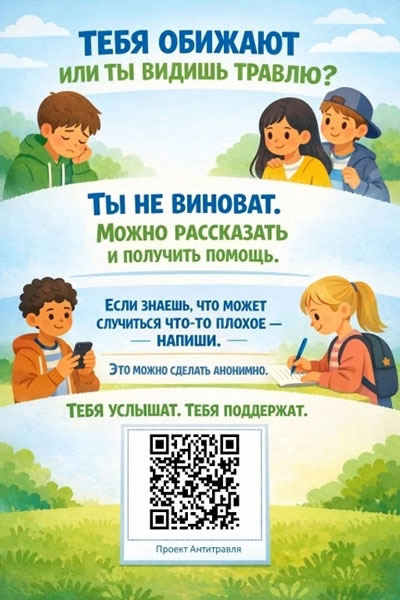 Тебя обижают или ты видишь травлю? Можно рассказать и получить помощь