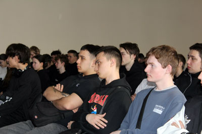 Встреча студентов с начальником караула 46 ПСЧ