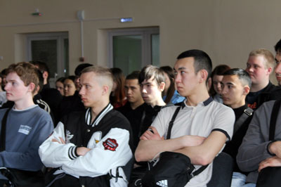 Встреча студентов с начальником караула 46 ПСЧ