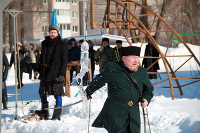 Городские соревнования по рубке шашкой